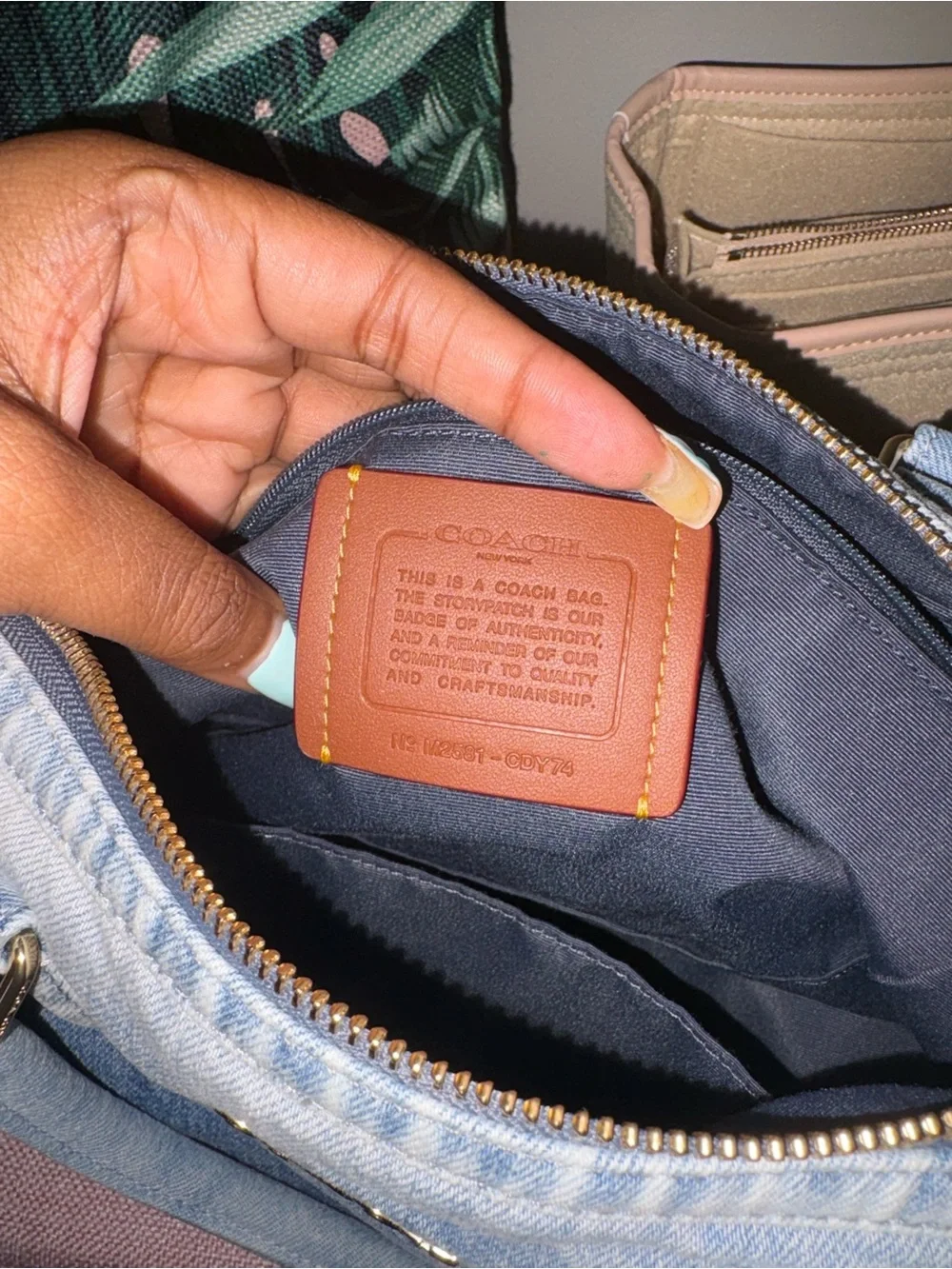 Coach Medium Denim Rowan